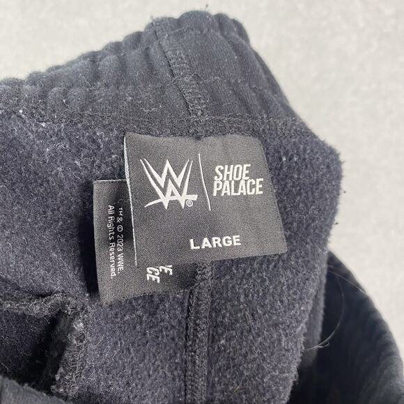 WWE Shoe Palace Mens L Stone Cold Steve Austin Black Jogger Sweatpants - Picture 11 of 12